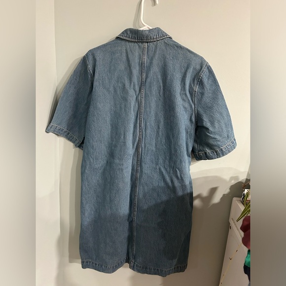Denim Short Sleeve Shirt/Dress - Picture 3 of 6
